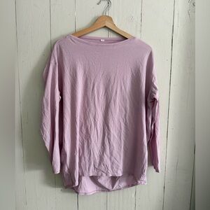 Lululemon Back In Action Pink Long Sleeve